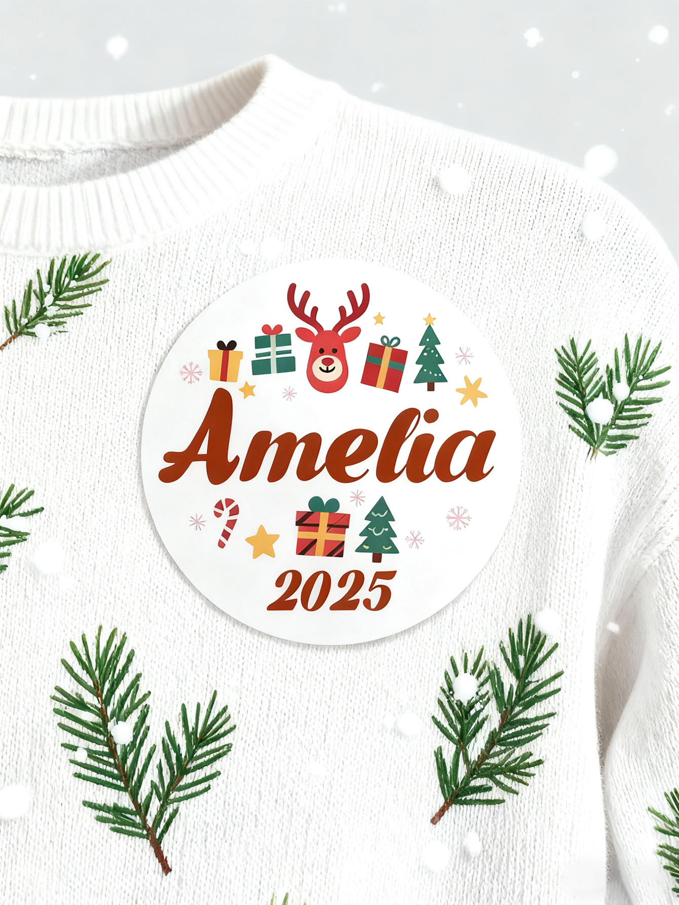 Personalized Christmas Gift Label Stickers